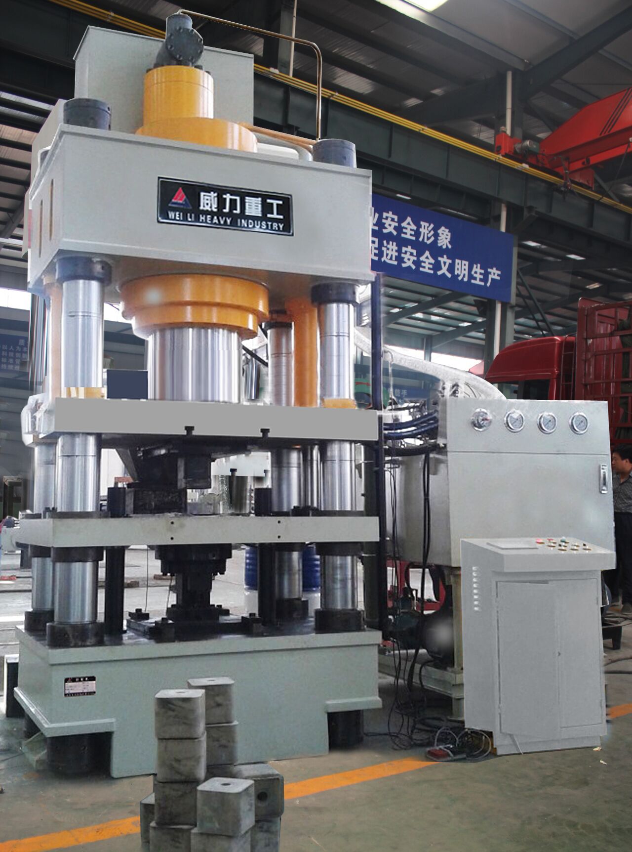 YW28-500/800噸雙動(dòng)薄板拉伸四梁四柱液壓機(jī)