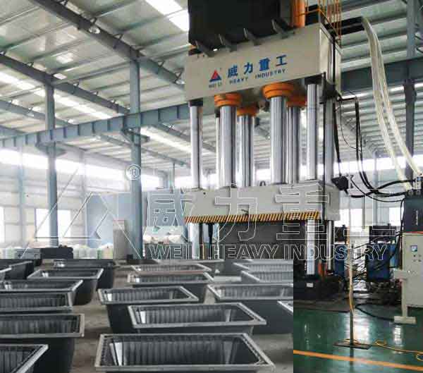 建筑塑料模殼生產(chǎn)設(shè)備-2000噸塑料模殼液壓機