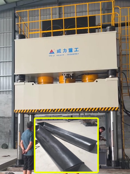 1500噸玻璃鋼制品模壓液壓機(豬食槽、排水溝)